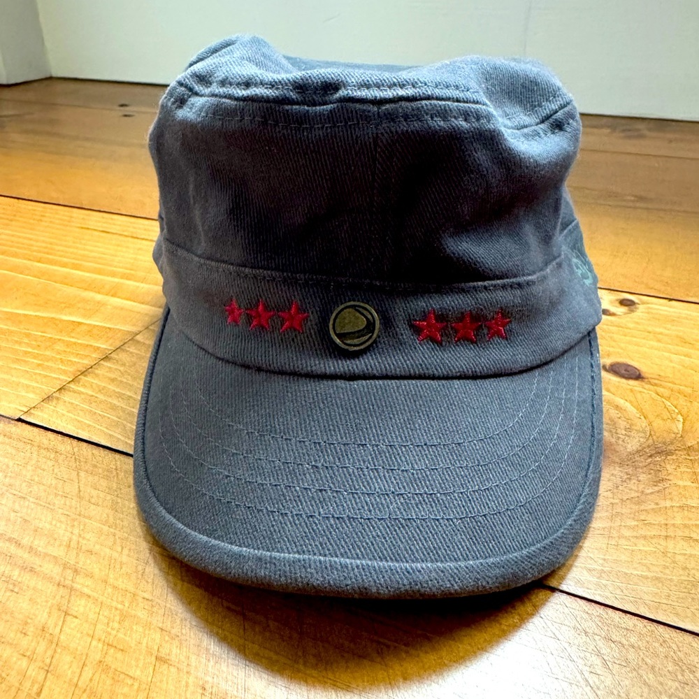 Military Style Gray Hat with Star Embellishments by Dye Oye Paintball
